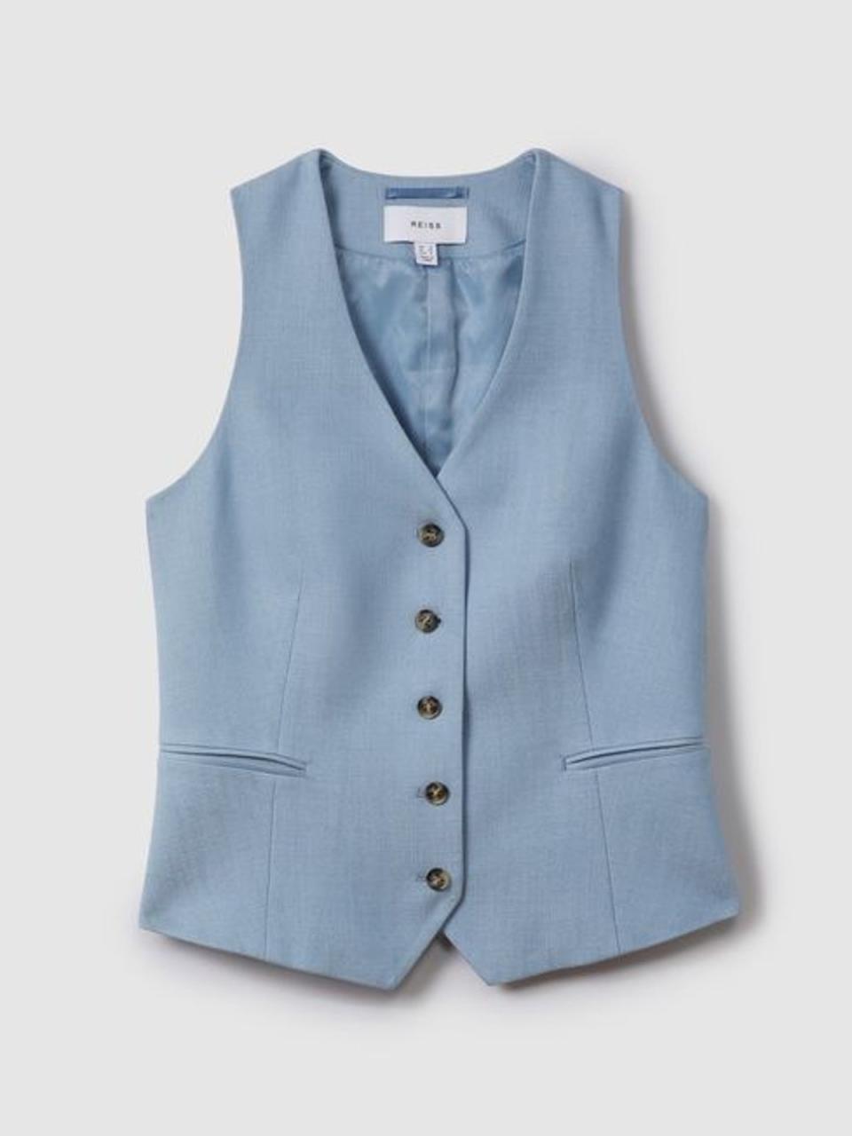 Single breasted waistcoat, £148, reiss.com (Reiss)