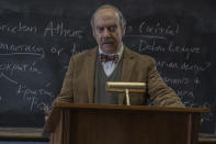 This image released by Focus Features shows Paul Giamatti in a scene from "The Holdovers." (Seacia Pavao/Focus Features via AP)