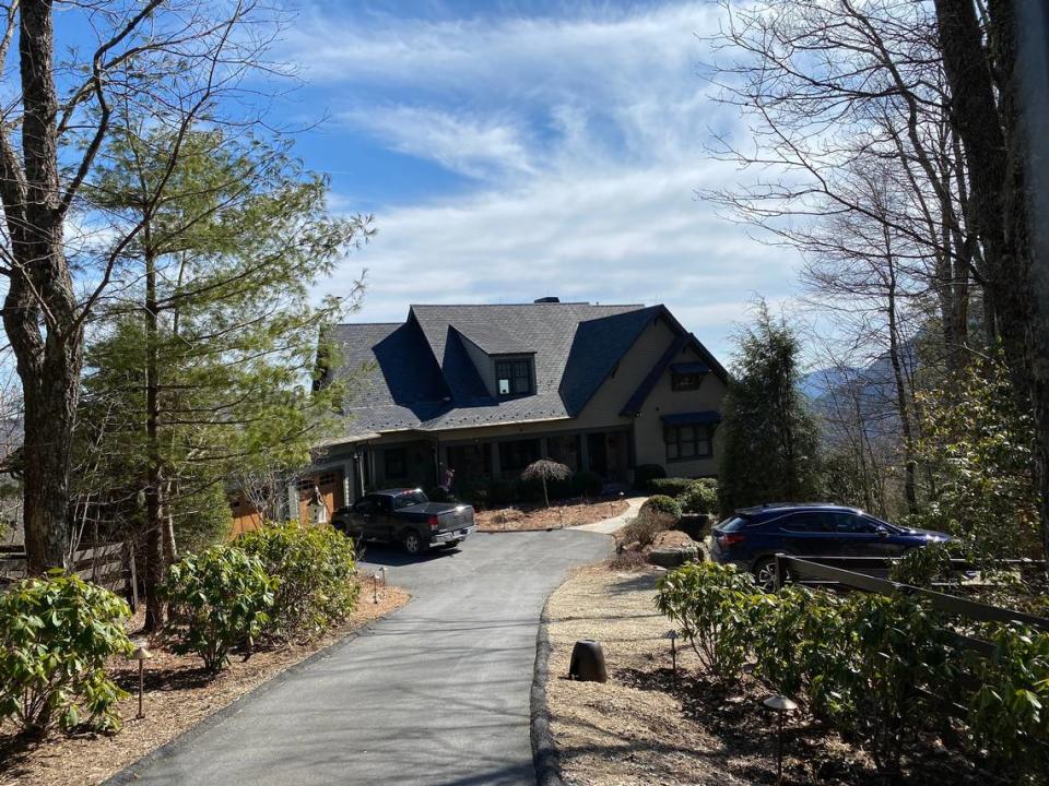 Tiffany Carr, former CEO of the Florida Coalition Against Domestic Violence, purchased this 6,665-square-foot home in the Blue Ridge Mountains in August 2018 for $1.9 million, the same year she reported $4.5 million in wages that included cashing in millions in paid time off. This is her home near Cashiers, North Carolina, on March 1, 2020.