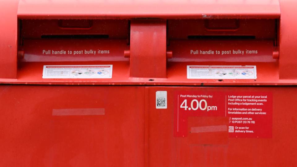An Australia Post letterbox