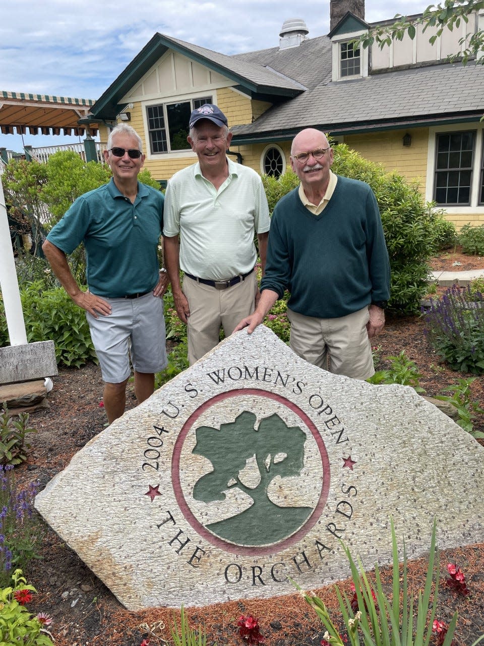 From left, Mark Hobby, Tom Wylie and Dr. Bill DuPont are members at The Orchards Golf Club, which hosted the 2004 U.S. Women’s Open.