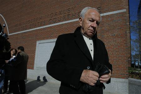 Jack Bulger, brother of convicted mobster James "Whitey" Bulger, leaves the courthouse on the first of two days of James Bulger's sentencing hearing in Boston, Massachusetts November 13, 2013. REUTERS/Brian Snyder