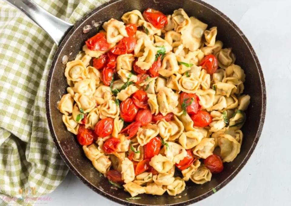 <p>Tastes of Homemade</p><p>The sauce on this pasta is very light, but because you are using fresh tomatoes and basil it is full of flavor.</p><p><strong>Get the recipe: <a href="https://tastesofhomemade.com/tomato-basil-skillet-tortellini/" rel="nofollow noopener" target="_blank" data-ylk="slk:Tomato Basil Skillet Tortellini;elm:context_link;itc:0;sec:content-canvas" class="link ">Tomato Basil Skillet Tortellini</a></strong></p>