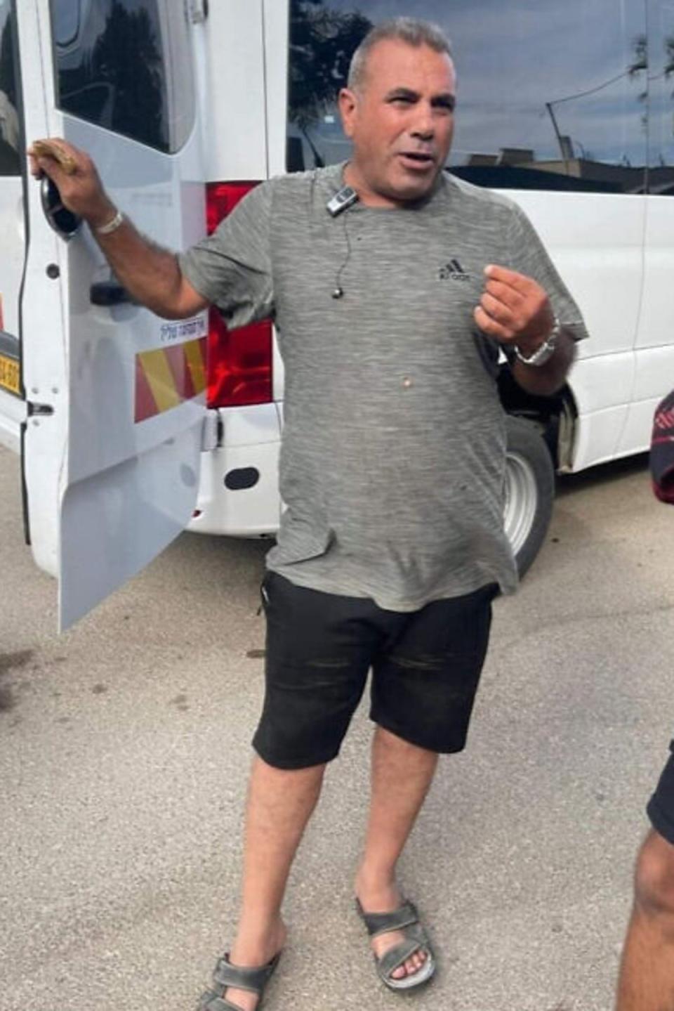 Yousef Ziadna, the Bedouin bus driver who rescued 30 people during the Hamas attack (Supplied)