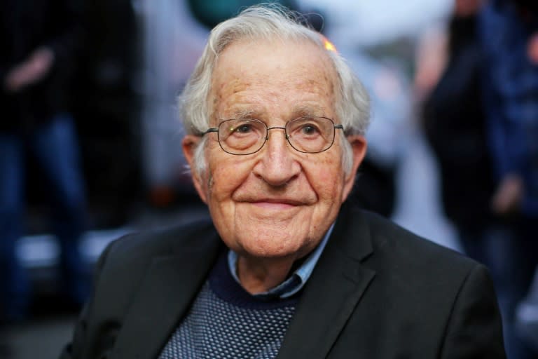 US linguist and political activist Noam Chomsky, pictured here in 2018, has been discharged from hospital in Brazil (Heuler Andrey)