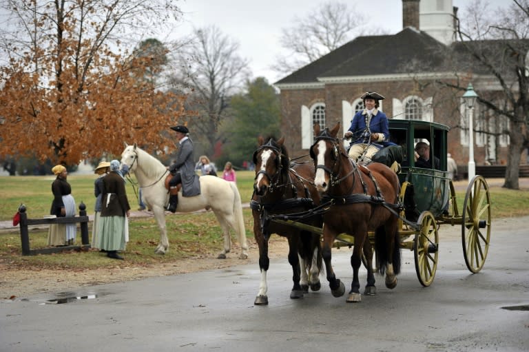 The beautifully preserved colonial city of Williamsburg, Virginia, seen in 2011, is not under evacuation orders as Hurricane Florence approaches but could still suffer flooding as it's near a waterway