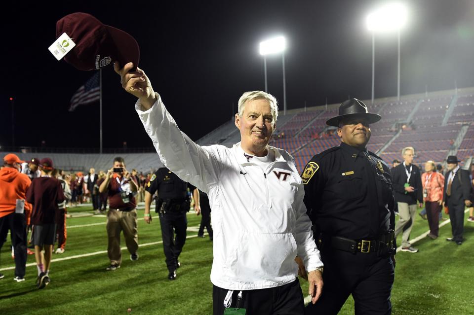 Frank Beamer's retired after the 2015 season. (Getty Images)