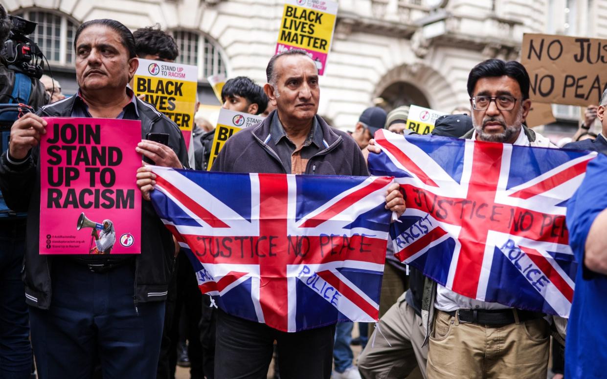 Protesters in Manchester