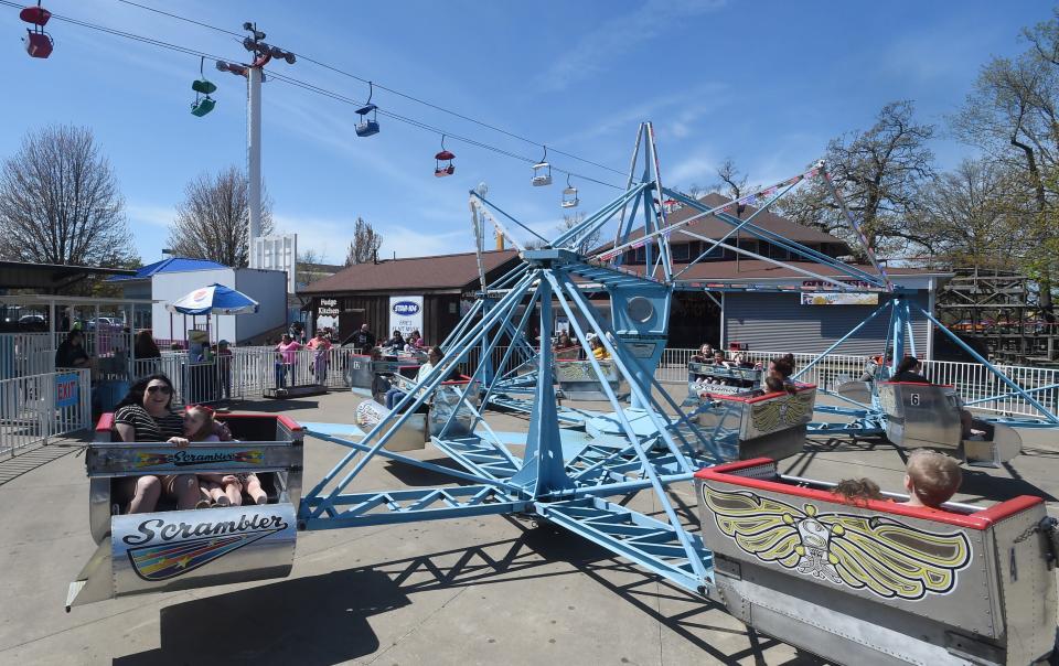 The Scrambler is one of two rides turning 60 in 2024 at Waldameer Park & Water World. The other is the Tilt-A-Whirl.