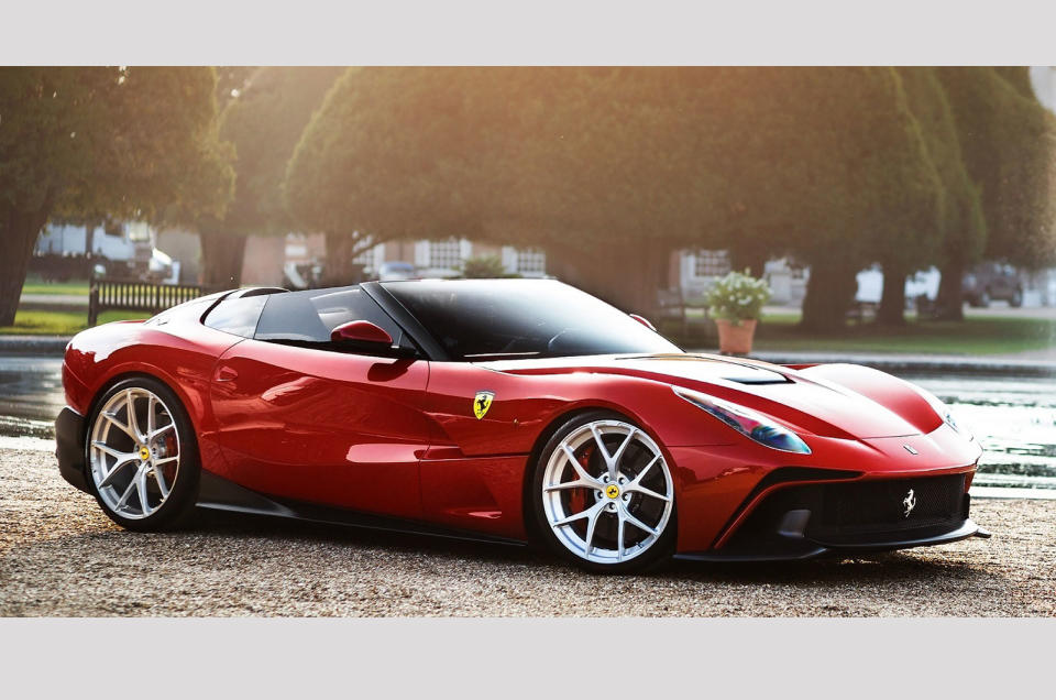 <p>The F12 TRS was the first Ferrari Special Projects model to be based on the F12 Berlinetta, with completely bespoke bodywork inspired by the 1957<strong> 250 Testa Rossa</strong>. Strictly speaking this isn't a one-off though, as the person who commissioned it had a second one built, with modified styling and chrome paintwork. This second car features a different nose, rear diffuser and headlights.</p>