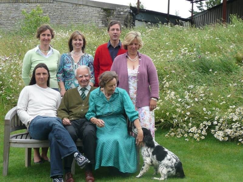 Sir Michael Colman with his family