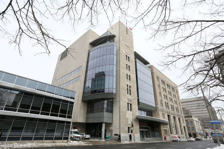 The John Sopinka Courthouse, where Karim Baratov appeared in front of a judge, in connection with a U.S. Justice Department investigation into the 2014 hacking of Yahoo, is pictured in Hamilton, Ontario, Canada March 15, 2017 . REUTERS/Peter Power