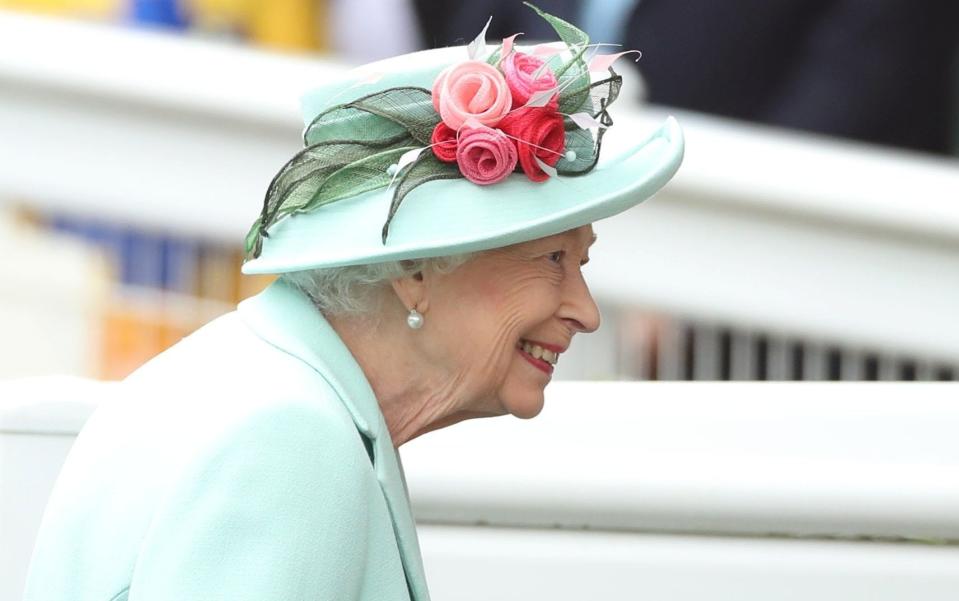 The Queen was not wearing a face mask because of Ascot's status as a test event - Peter Cziborra/Action Images via Reuters