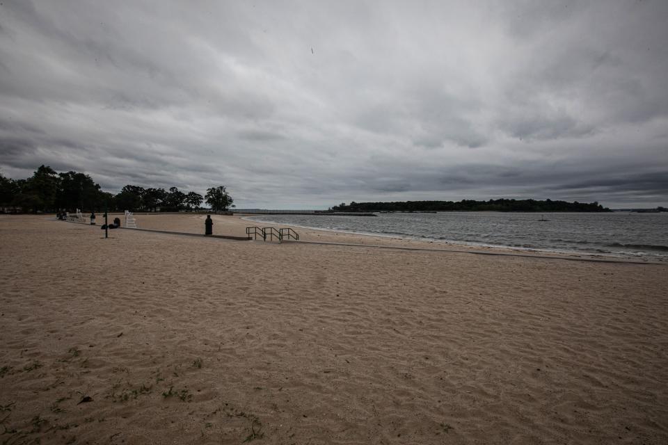 The beach at Glen Island Park in New Rochelle, photographed June 22, 2023, received an A+ grade in the latest Save the Sound assessment on the quality of all beaches along the Long Island Sound. 