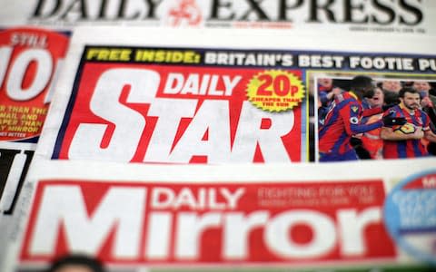 Mirror and Star newspapers - Credit: Yui Mok/PA