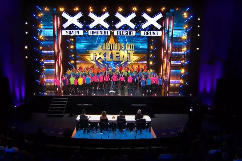 AmaSing perform in front of the BGT judges -Credit:ITV