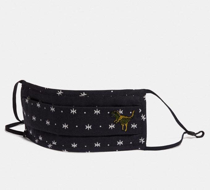 Rexy Face Mask With Star Dot Print. Image via Coach.