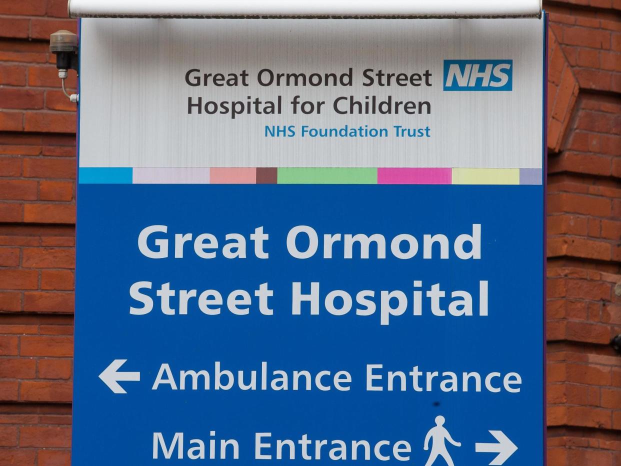Ten babies with head injuries suspected to be caused by abuse were treated at Great Ormond Street Hospital, London, in the first month of lockdown: Rex Features