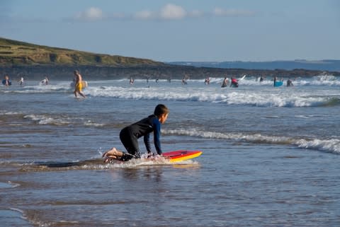 Currents at Croyde are strong - keep within the lifeguard's sightline - Credit: Alamy