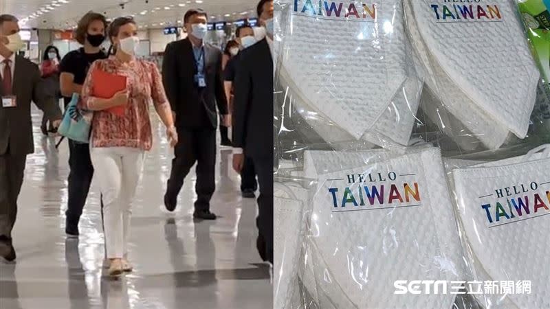 美國在台協會（AIT）台北辦事處處長孫曉雅來台時所戴印有「Hello Taiwan」字樣的口罩，背後推手其實就是江明信。（圖／資料照）