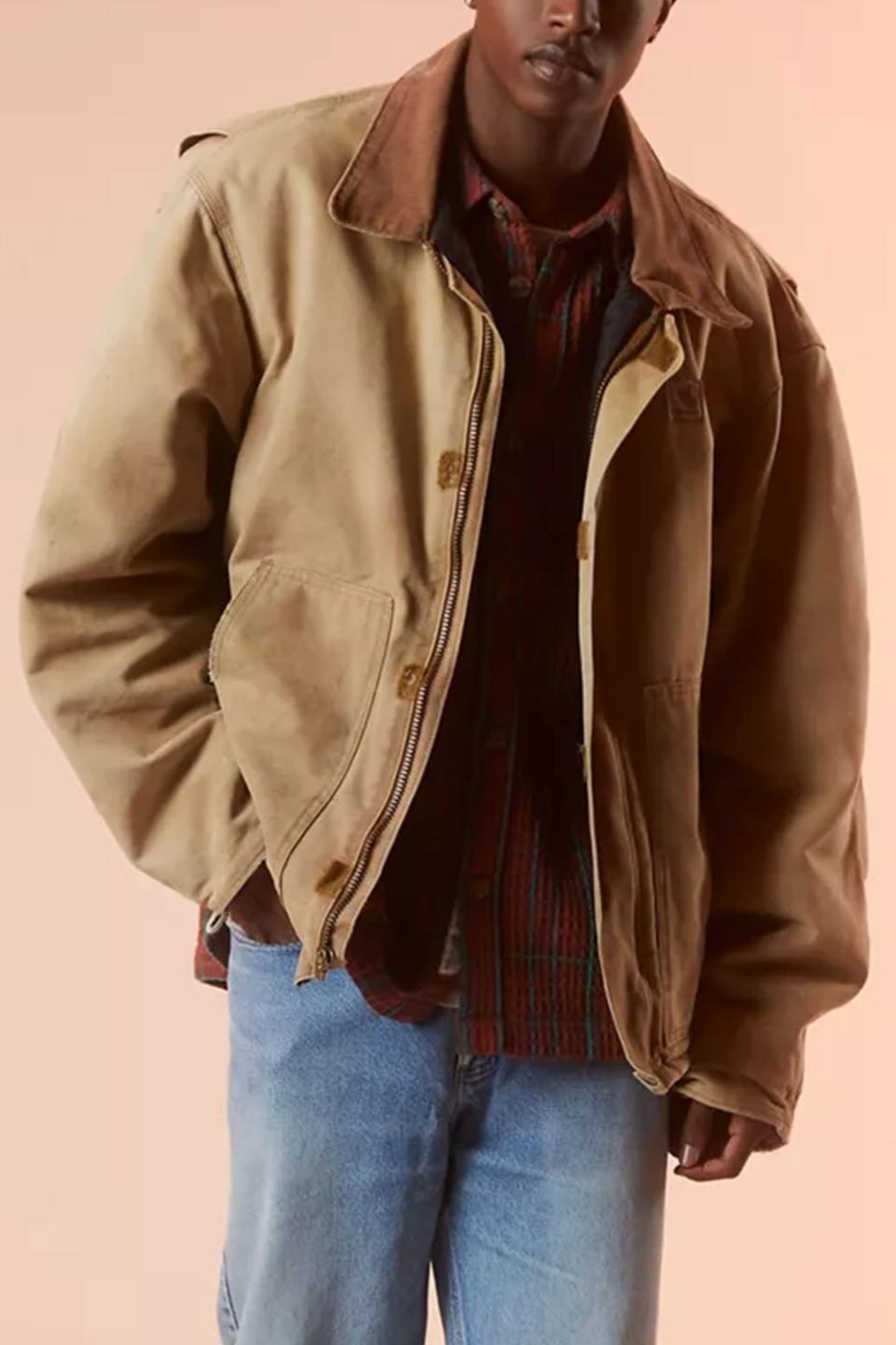 <p><a href="https://go.redirectingat.com?id=74968X1596630&url=https%3A%2F%2Fwww.urbanoutfitters.com%2Fshop%2Furban-renewal-vintage-carhartt-canvas-jacket&sref=https%3A%2F%2Fwww.elle.com%2Ffashion%2Fshopping%2Fg45642625%2Fcool-jackets-for-men%2F" rel="nofollow noopener" target="_blank" data-ylk="slk:Shop Now;elm:context_link;itc:0;sec:content-canvas" class="link ">Shop Now</a></p><p>Urban Renewal Vintage Canvas Jacket</p><p>urbanoutfitters.com</p><p>$129.00</p><span class="copyright">Courtesy of retailers</span>