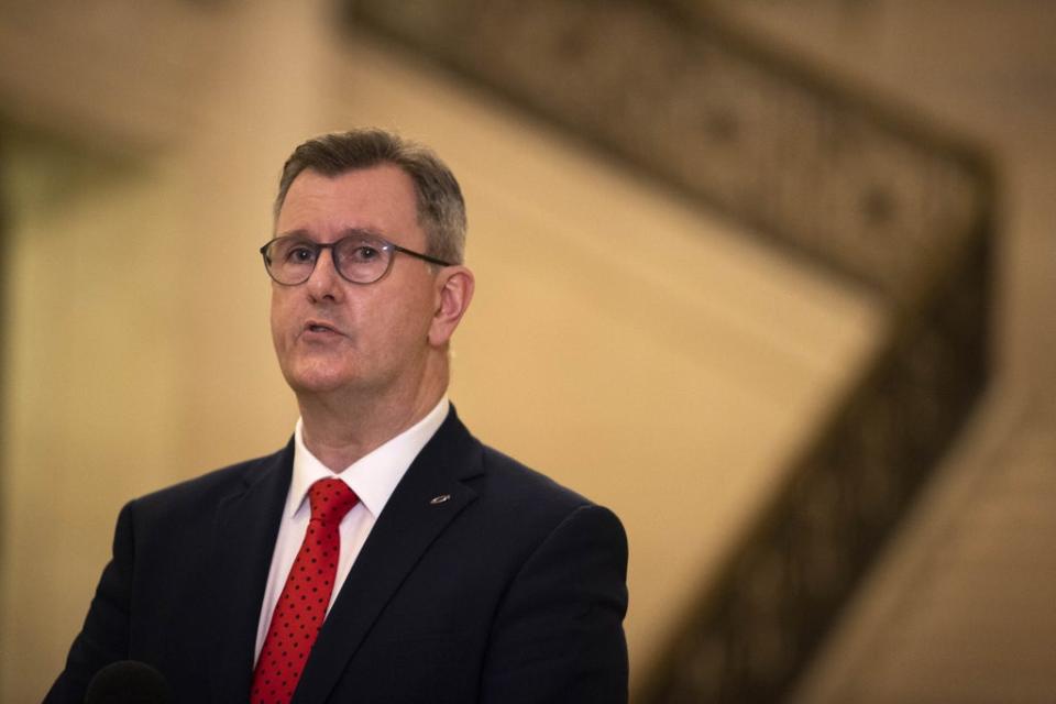 DUP leader Jeffrey Donaldson met with the senator on Monday (Liam McBurney/PA) (PA Wire)