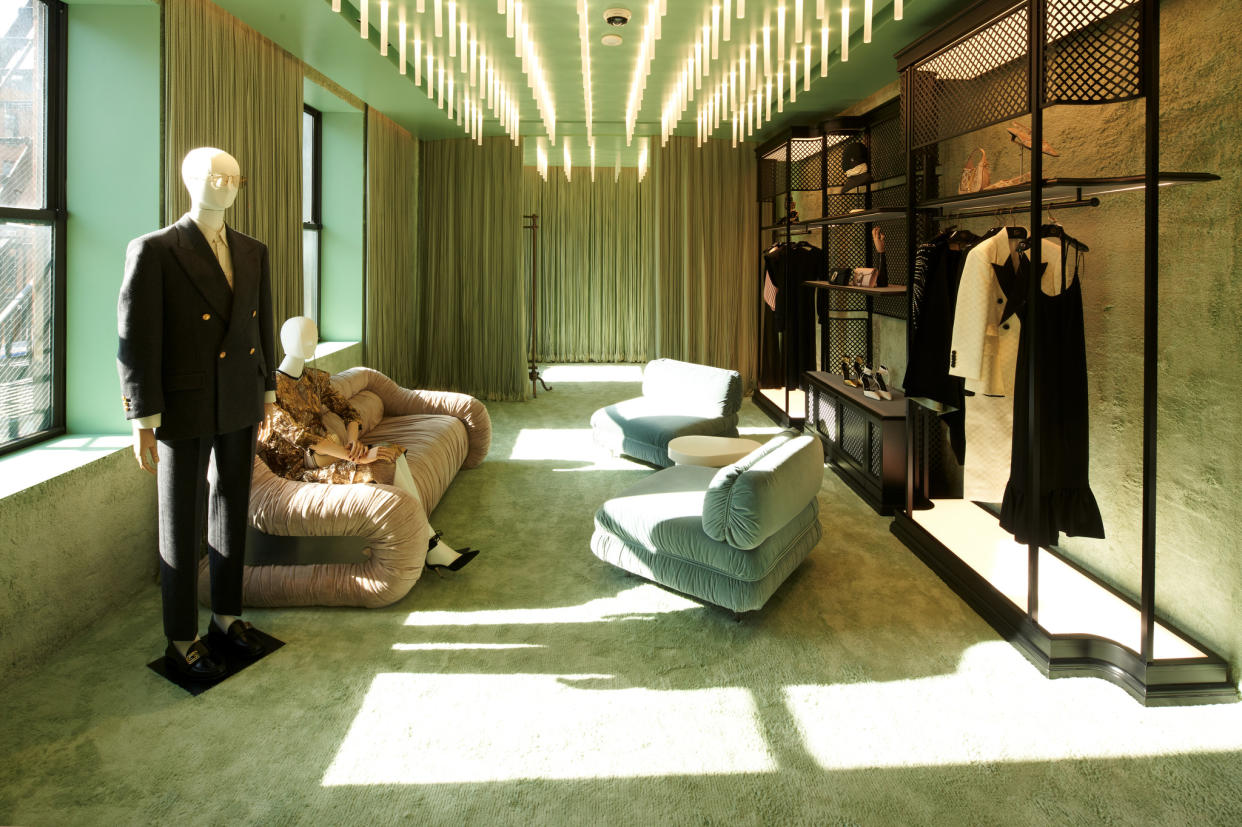 Inside Gucci’s new flagship in Manhattan’s Meatpacking District.