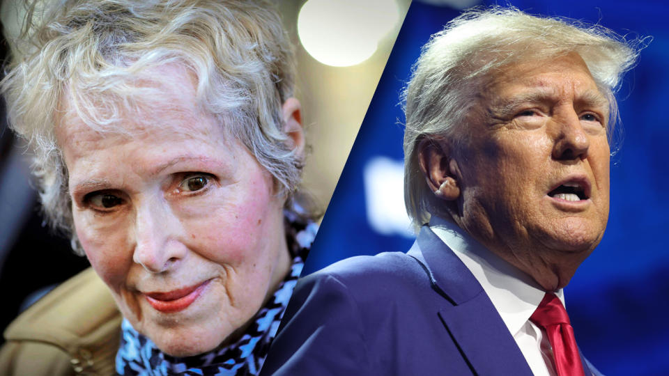 E. Jean Carroll and Donald Trump.