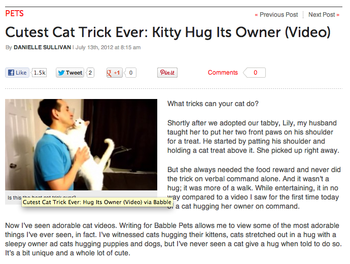 Kitty Hug!