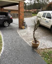 Snow falling in Lilydale. Photo: Twitter (@MUMTOO2)