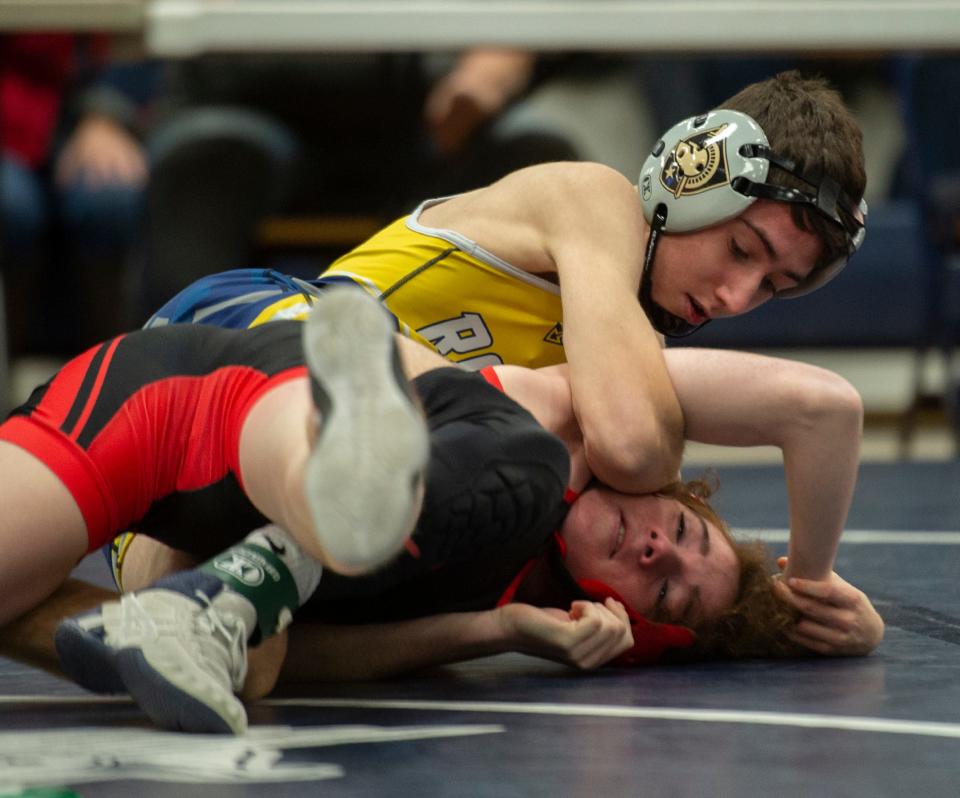 PTC Portage County Wrestling Tournament quarterfinals, Saturday January 8 at Rootstown High School. 106 Joe DAmiico, Field Aiden Carone, Streetsboro