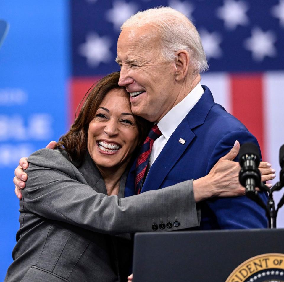 Polls show public support for Mr Biden has dropped markedly since the Trump debate, while trust in Kamala Harris has grown