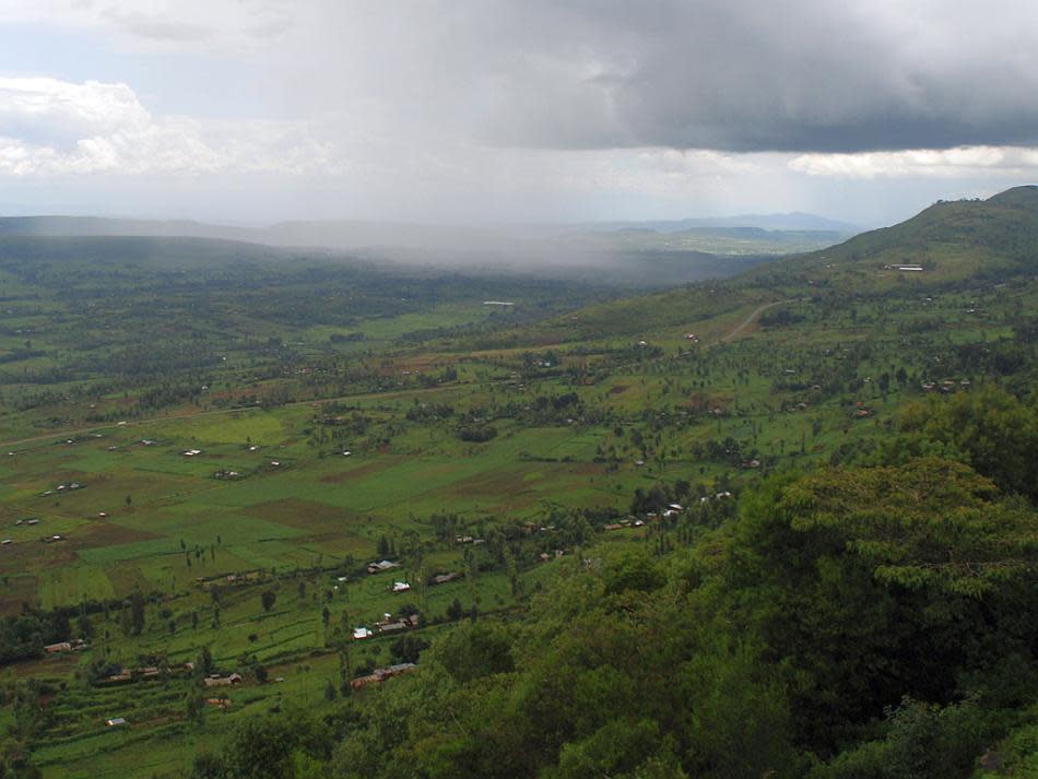 Aerial photo Kenya Rift Valley