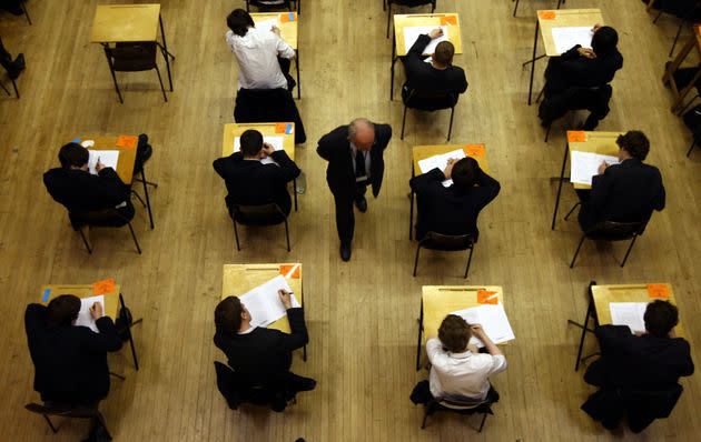 Children sitting exams. (Photo: David Jones via PA Wire/PA Images)