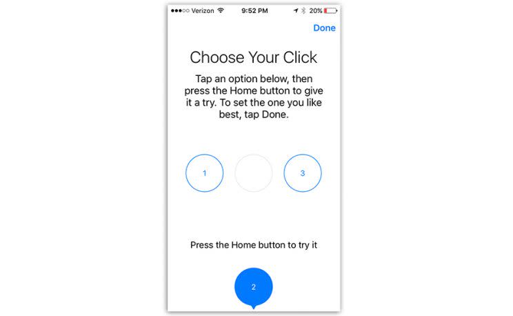 Just how clicky do you want your Home button to be?