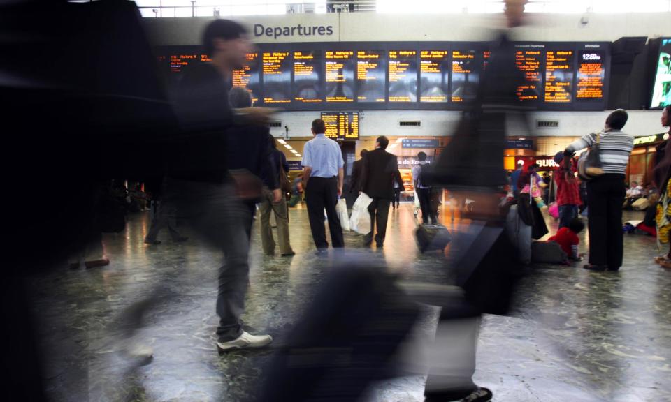 <span>Train services will run from London Euston, above, to Stirling from June 2025.</span><span>Photograph: Graham Turner/the Guardian</span>