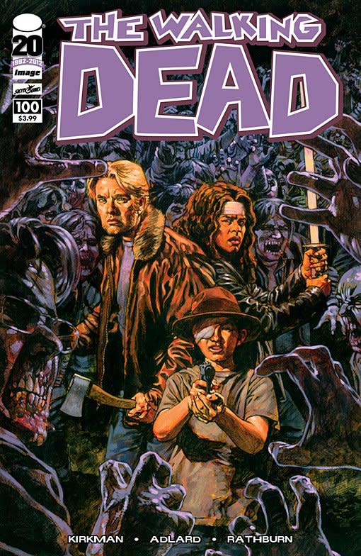 Check out one of the alternative covers for 'Walking Dead' #100 -- EXCLUSIVE