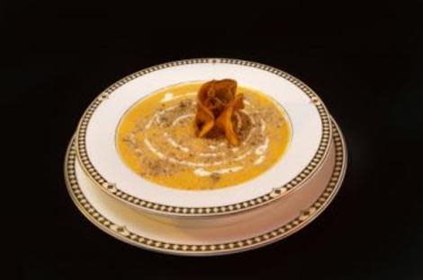 Roasted Acorn and Sweet Potato Squash Soup 