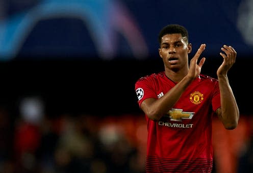 <span class="caption">Rumor has it that Marcus Rashford and members of royal family will help with the NHS vaccine rollout campaign.</span> <span class="attribution"><a class="link " href="https://www.shutterstock.com/image-photo/marcus-rashford-manchester-united-during-match-1256741866" rel="nofollow noopener" target="_blank" data-ylk="slk:Jose Breton- Pics Action/Shutterstock;elm:context_link;itc:0;sec:content-canvas">Jose Breton- Pics Action/Shutterstock</a></span>