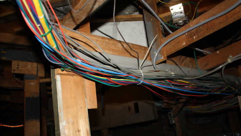 Some of the kilometres of wires that run under the tracks. After 67 years in the Liberty Village location, The Model Railroad Club of Toronto will be moving to make way for a condo.