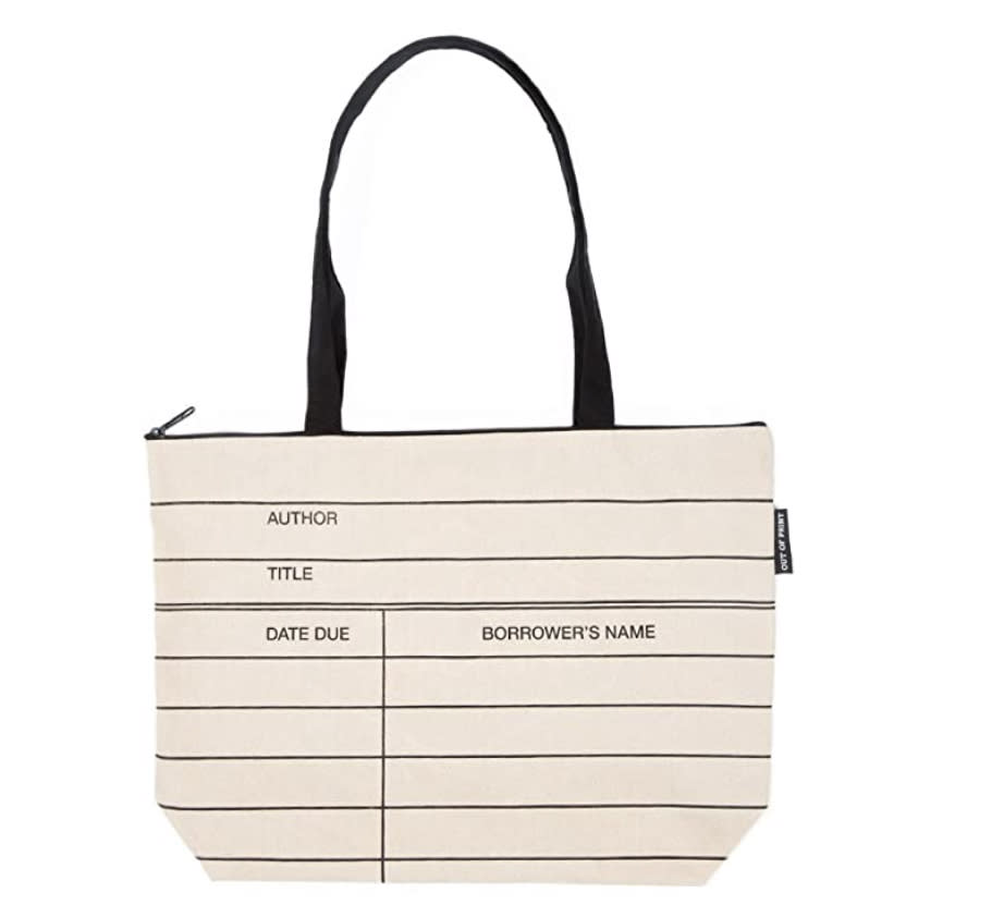 Library Card Market Tote Bag