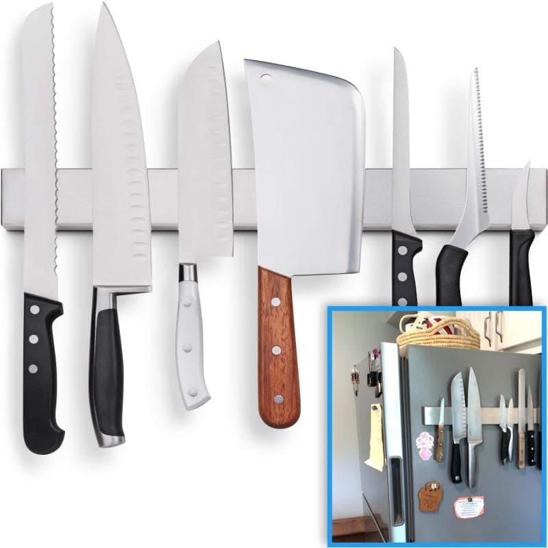 Fridge Applicable 17 Inch Stainless Steel Magnetic Knife Holder