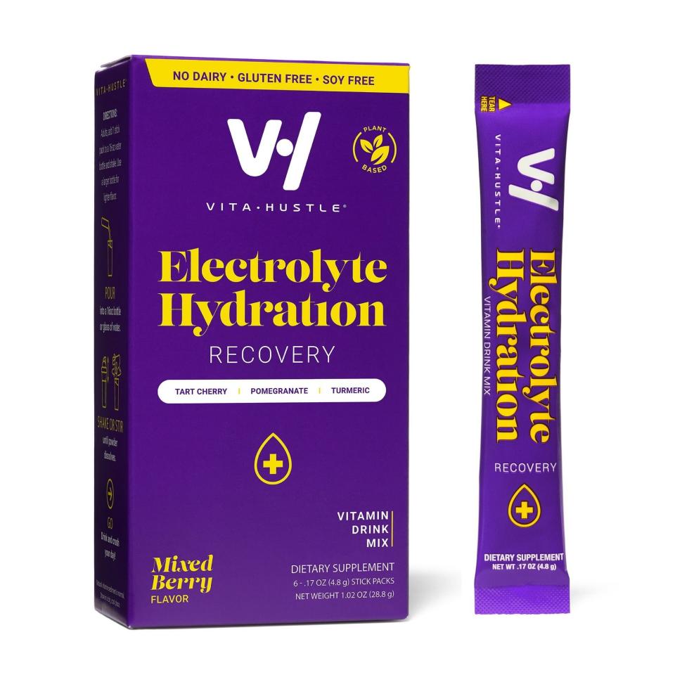 <p><a href="https://go.redirectingat.com?id=74968X1596630&url=https%3A%2F%2Fwww.walmart.com%2Fip%2FVitaHustle-Electrolyte-Hydration-Powder-Packet-Drink-Mix-Recovery-Mixed-Berry-6-Count%2F2292766001%3Ffrom%3D%252Fsearch%26clickid%3DRUf2IZRvcxyITenxFLXWtyMDUkFWXVzL3Tvoys0%26irgwc%3D1%26sourceid%3Dimp_RUf2IZRvcxyITenxFLXWtyMDUkFWXVzL3Tvoys0%26veh%3Daff%26wmlspartner%3Dimp_3253036%26affiliates_ad_id%3D565706%26campaign_id%3D9383&sref=https%3A%2F%2F" rel="nofollow noopener" target="_blank" data-ylk="slk:Shop Now;elm:context_link;itc:0;sec:content-canvas" class="link ">Shop Now</a></p><p>Electrolyte Hydration Powder Packet Drink Mix</p><p>walmart.com</p><p>$11.98</p>