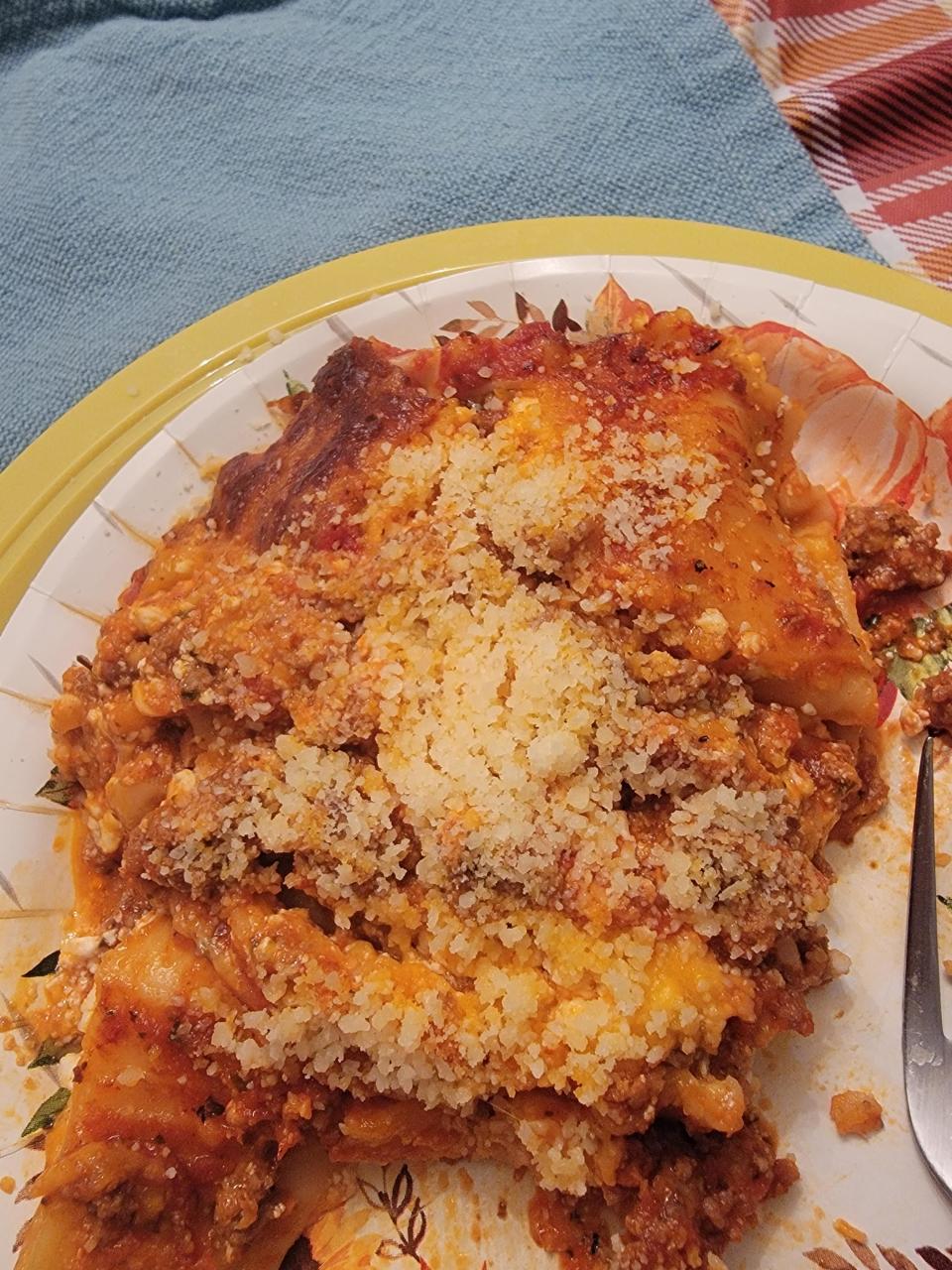 lasagna on a plate