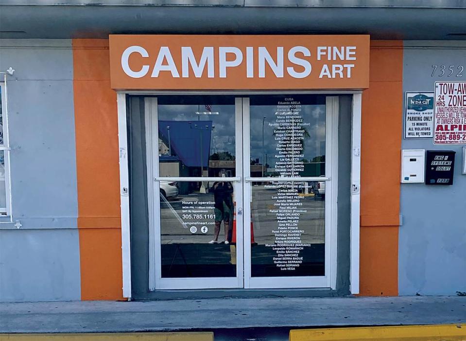 La galería de arte Campins Fine Arts abre un nuevo espacio en el Bird Road Art District.