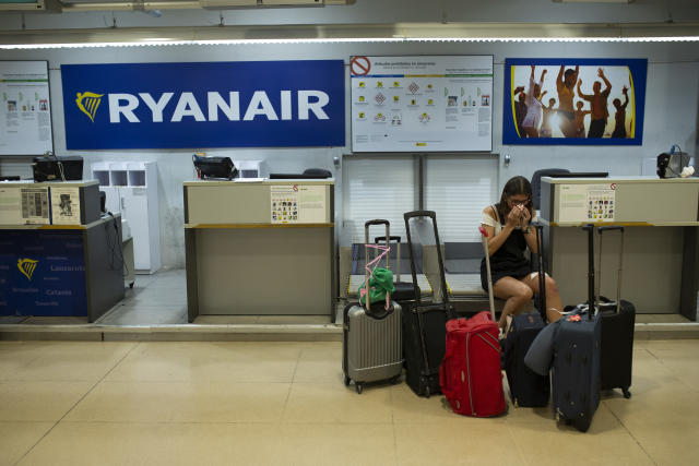 Empleados de Ryanair huelga por condiciones