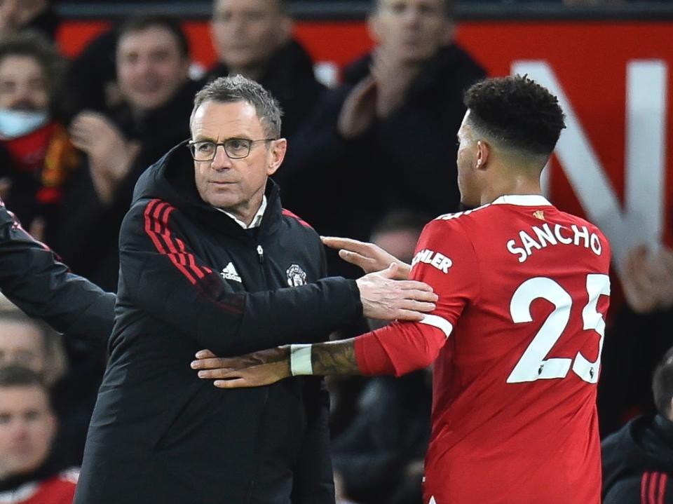 Manchester United take on Brentford in a rearranged Premier League fixture  (EPA)