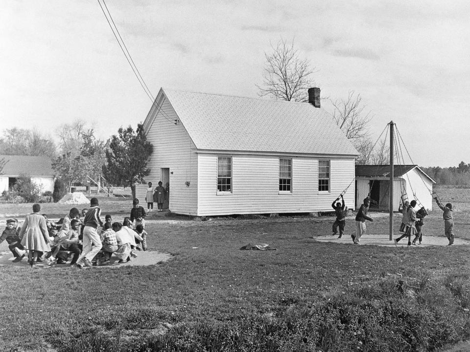 A one-room schoolhouse in 1961