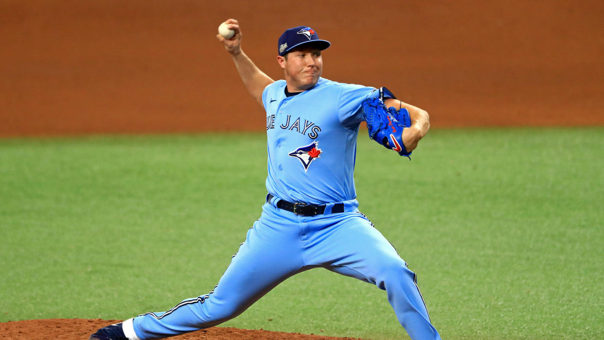 Nate Pearson should be a boost for the Blue Jays' bullpen. (Photo by Mike Ehrmann/Getty Images)