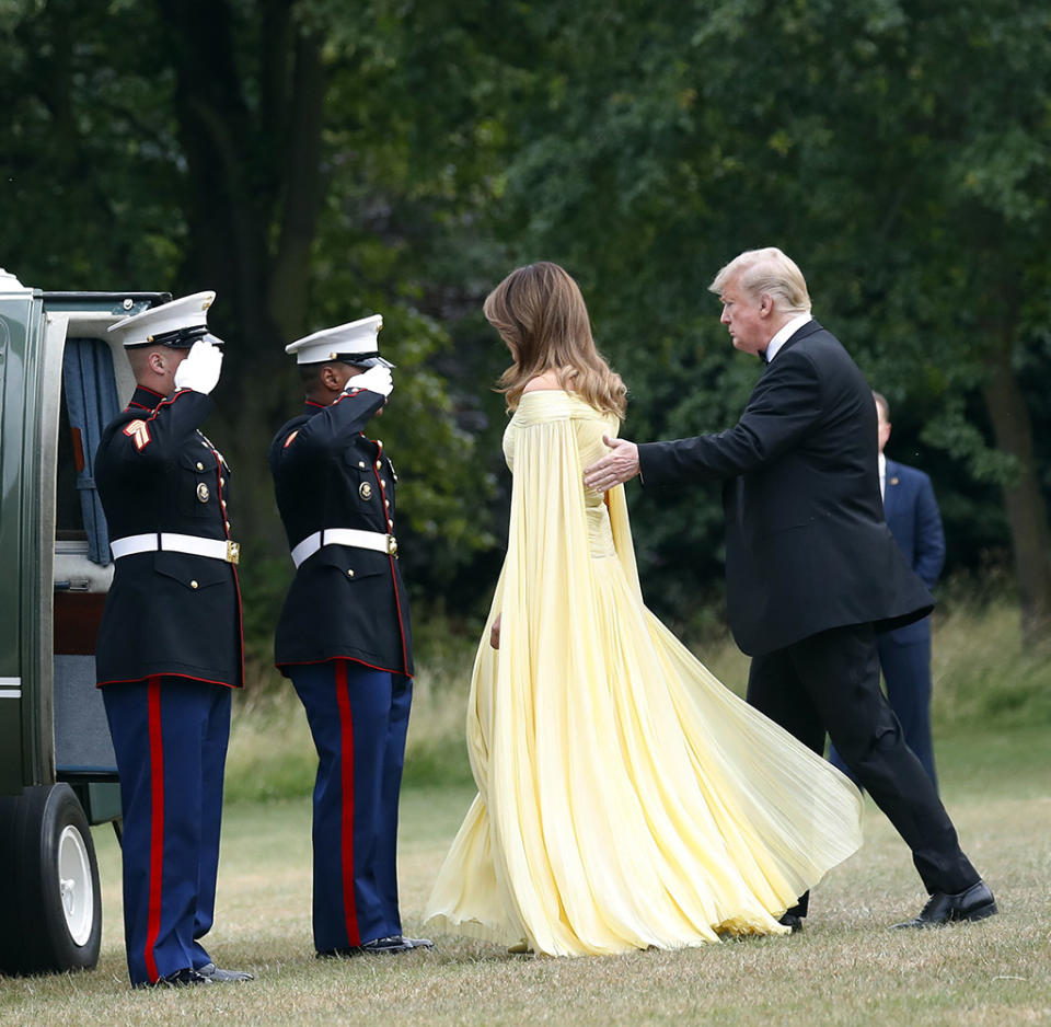 President Trump and first lady Melania Trump. (Photo: AP/Pablo Martinez Monsivais)